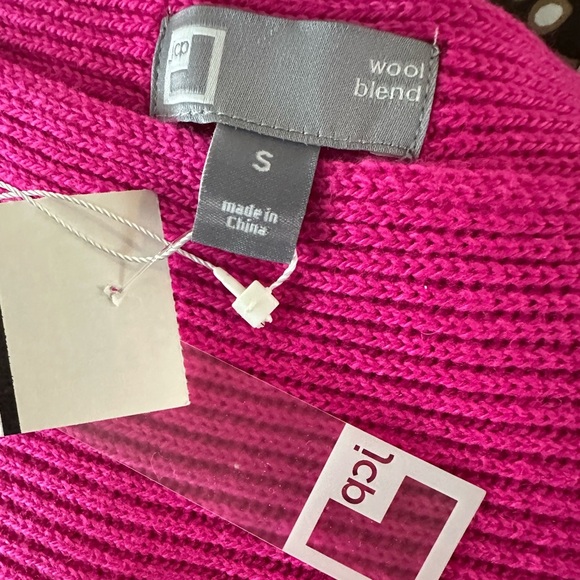 NWT JCP Sweater Wool Blend Womens Sz Small Pink Knit Bat Long Sleeve JC Penney - Picture 9 of 9